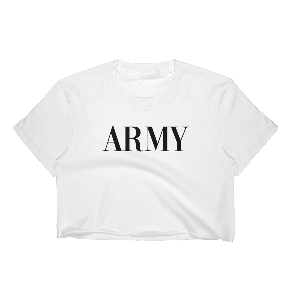 Army type Women's Crop Top