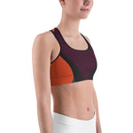 Abstract Multi-Colored Yoga bra