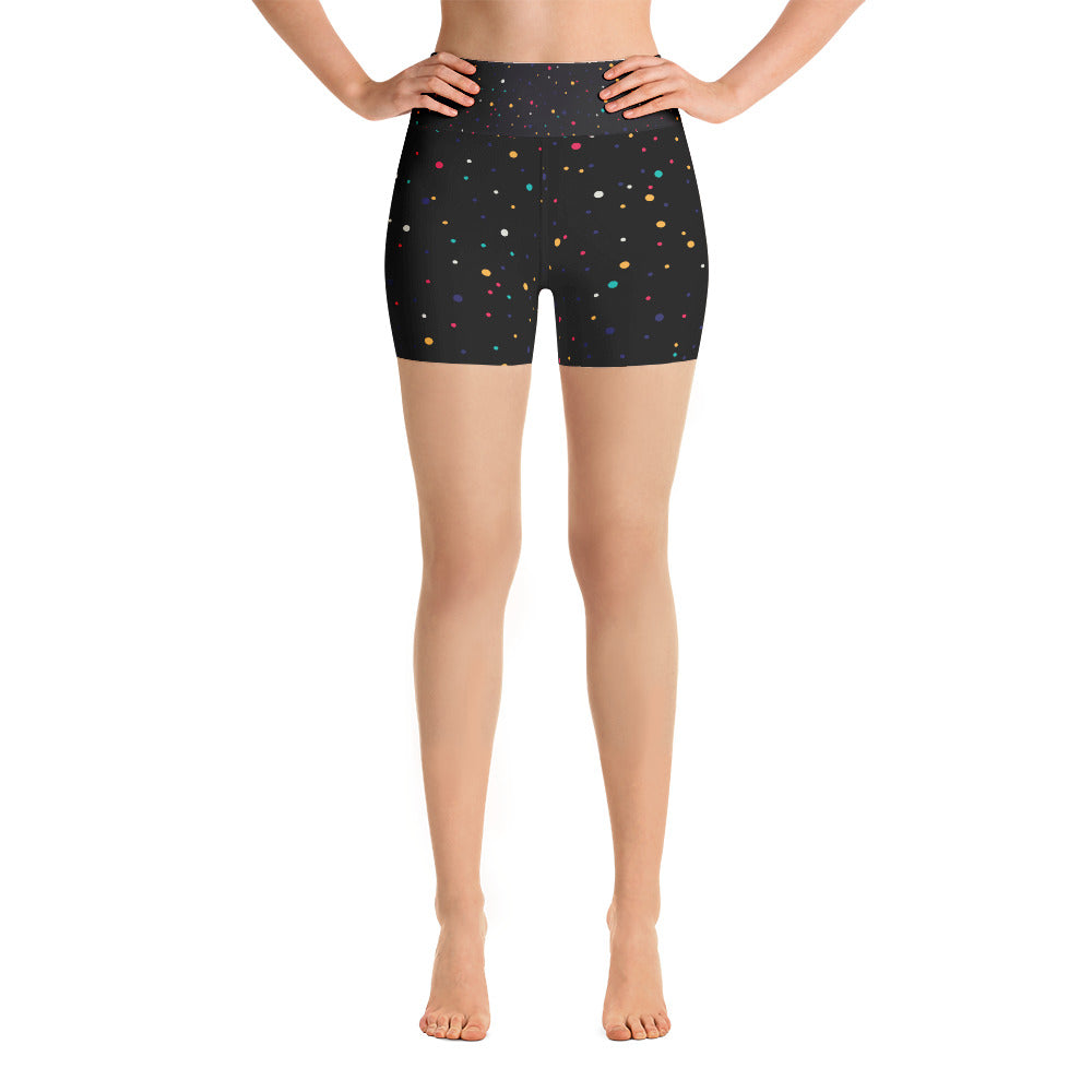 5" Dots High Waist Yoga Shorts