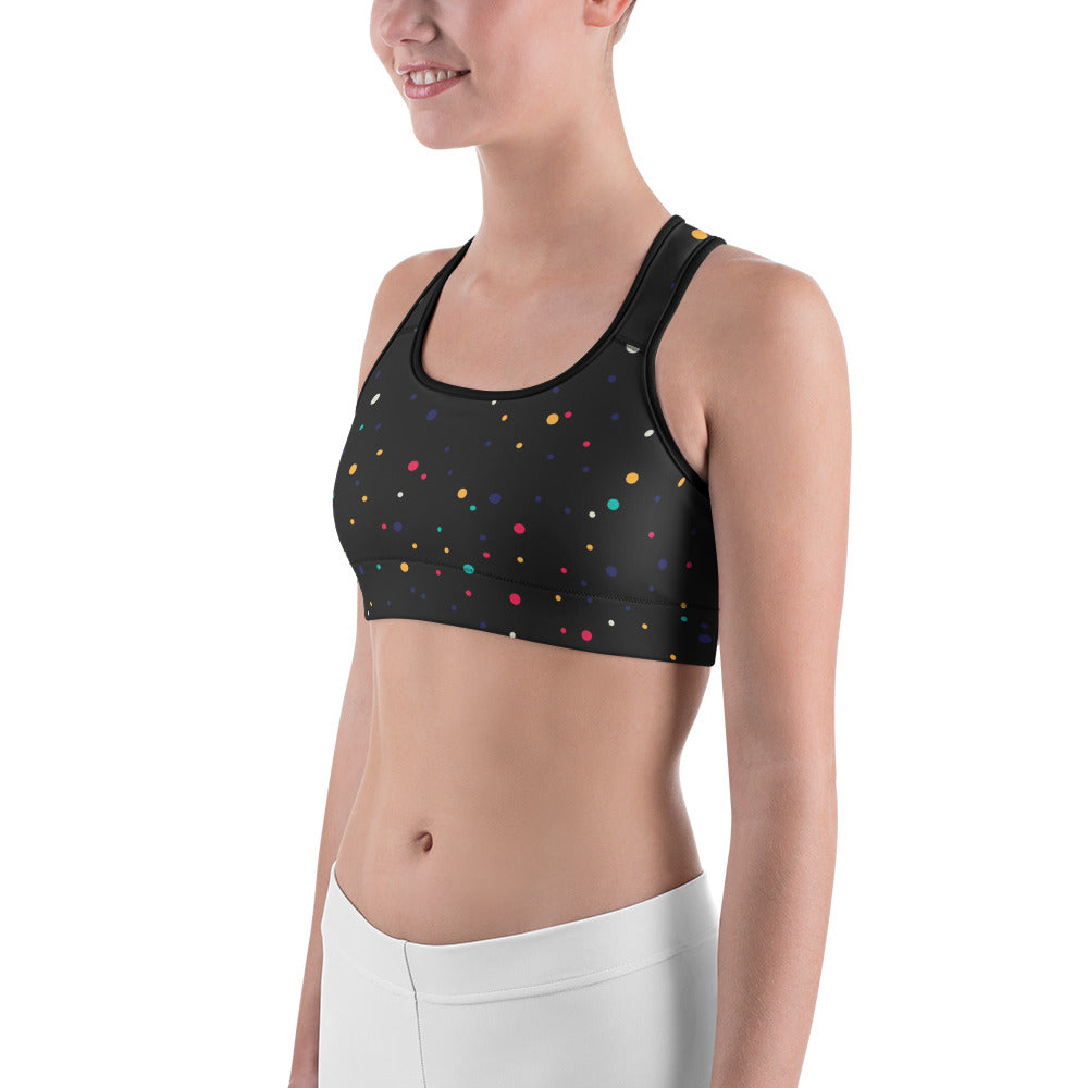 Colorful Dots Sports bra