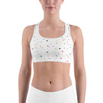 White Dots Sports bra