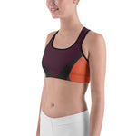 Abstract Multi-Colored Yoga bra