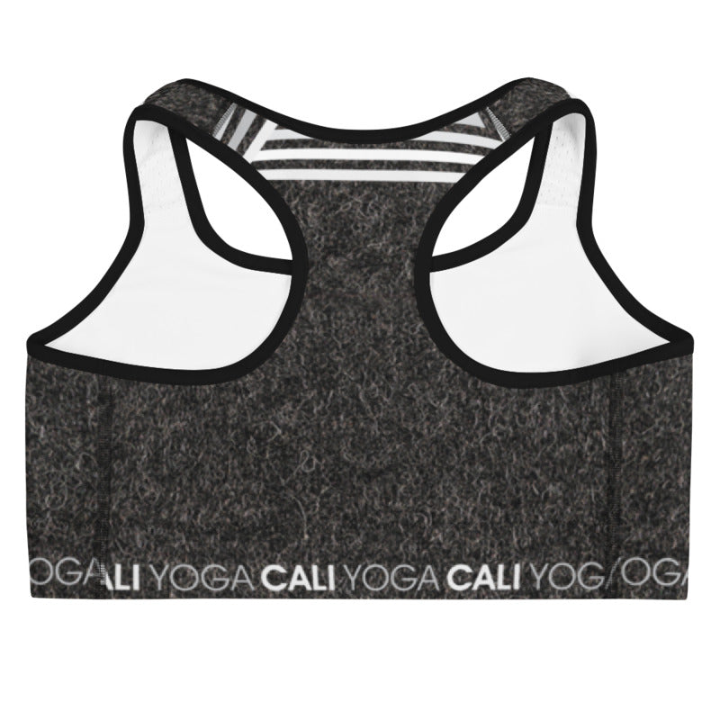 Cali Yoga Heather Gray Sports bra